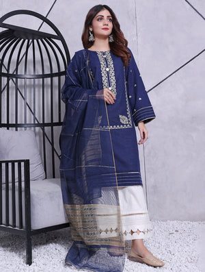 Khaddar Embroidered Shirt RKHD-1474