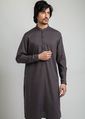 Basics by A.I - Grey Shalwar Kameez