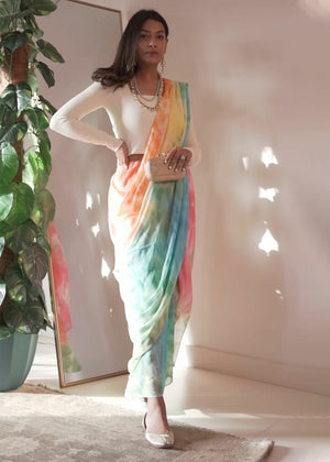 The Saari Girl  - "Tie & Dye: Festive Rangoli "