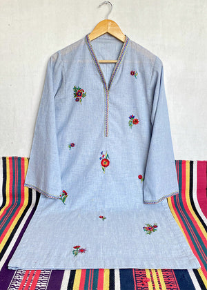 Floral embroidered Neps Kurta