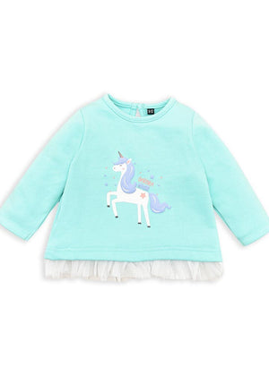 Cotton Stretch-Fleece Sweatshirt (Unicorn)