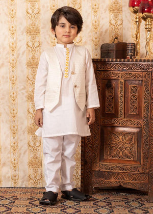 White Jacquard Kurta