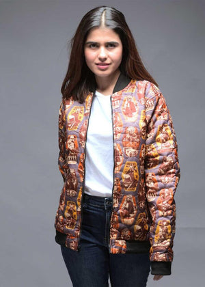 Printed Quilted Women Jacket