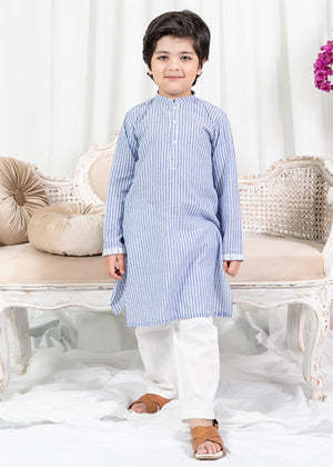 STRIPS EMBROIDERED KURTA