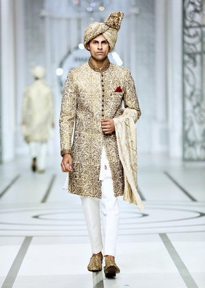 BCW 32 Delicated Copper Sherwani For Groom
