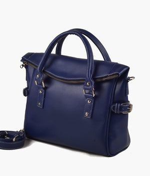 Navy Blue Arch Handbag