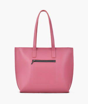 Pink long handle tote bag