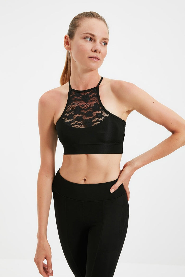 Ace Attire - Lace Padded Sports Top