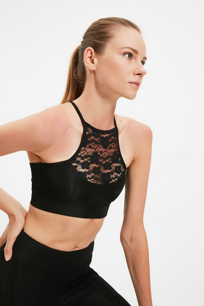 Ace Attire - Lace Padded Sports Top