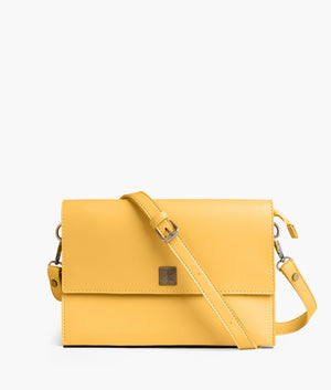 Yellow envelope shoulder bag